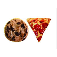 MultiPet Crinkle Food Cookie/Pizza Dog Toy, Assorted-Dog-MultiPet-PetPhenom
