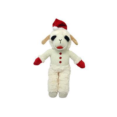 MultiPet Holiday Standing Lambchop® with Santa Hat -10" Toy-Dog-MultiPet-PetPhenom
