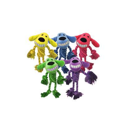 MultiPet Loofa Rope Body, Assorted Colors, 11" Dog Toys-Dog-MultiPet-PetPhenom