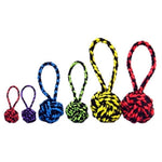 MultiPet Nuts for Knots w/Tug (Assorted Colors) by Multipet -Nuts for Knots w/Tug - 4"-Dog-Multipet-PetPhenom