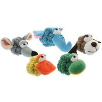 MultiPet Rope Head with Squeaker 4" -Mouse-Dog-MultiPet-PetPhenom