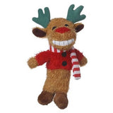 Multipet 6-Inch Reindeer Loofa Plush Dog Toy-Dog-🎁 Special Offer Included! Extra 15% Off Today-PetPhenom