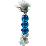 Multipet Canine Clean Peppermint Rope w/Balls 6.5"