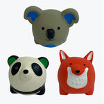 Multipet Minipet Latex Round Animals 2.5"