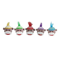 Multipet Sock Monkey Squeaker Head 4in-Dog-Multipet-PetPhenom