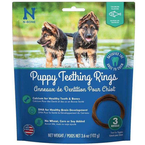 N-Bone Puppy Teething Rings Salmon Flavor, 3 count-Dog-N-Bone-PetPhenom