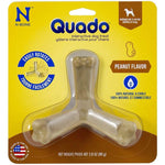 N-Bone Quado Interactive Dog Treat - Peanut Flavor, Average Joe - 1 Pack - Dogs 13-40 lbs - (4.5" Diameter)-Dog-N-Bone-PetPhenom