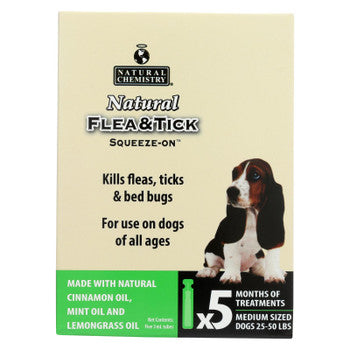 Natural Chemistry Flea & Tick Squeeze-On For Medium Dogs - 1 Each - 15 ML-Dog-Natural Chemistry-PetPhenom