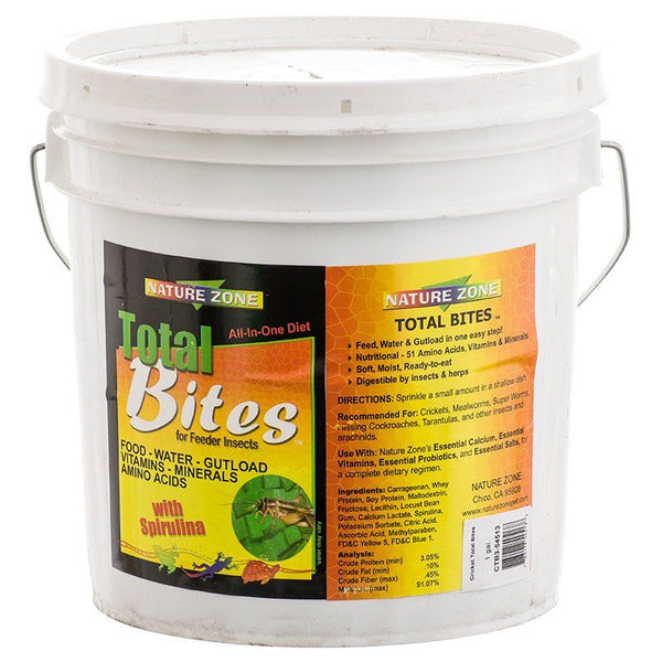 Nature Zone Total Bites for Feeder Insects, 1 Gallon (Solid)-Small Pet-Nature Zone-PetPhenom