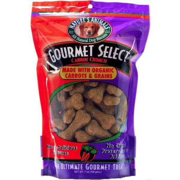 Natures Animals Gourmet Select Carrot Crunch Mini, 7 oz-Dog-Natures Animals-PetPhenom