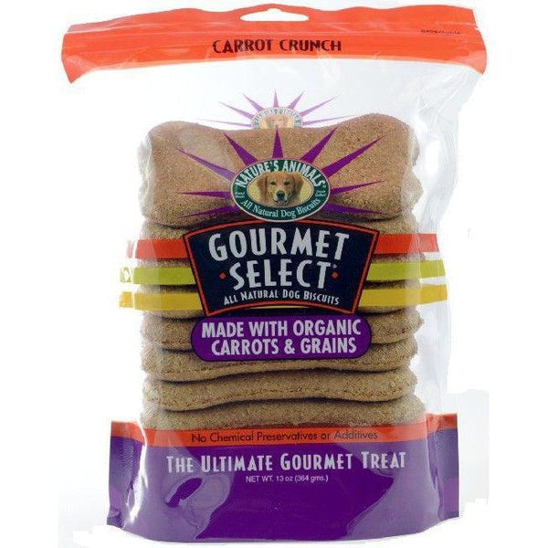 Natures Animals Gourmet Select Carrot Crunch Organic Dog Bones, 13 oz-Dog-Natures Animals-PetPhenom