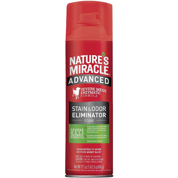 Nature's Miracle Advanced Enzymatic Stain & Odor Eliminator Foam, 17.5 oz-Dog-Natures Miracle-PetPhenom
