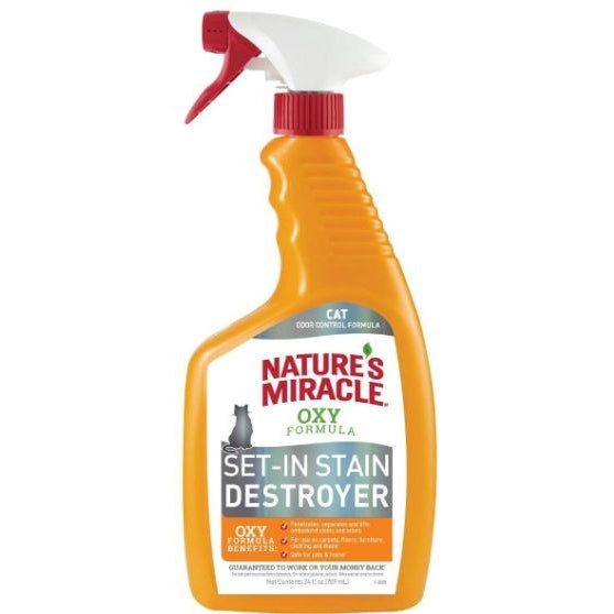 Natures Miracle Just for Cats Orange Oxy Stain and Odor Remover, 24 oz-Cat-Natures Miracle-PetPhenom