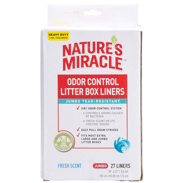 Nature's Miracle Odor Control Litter Box Liners, Jumbo (27 Pack)-Cat-Natures Miracle-PetPhenom