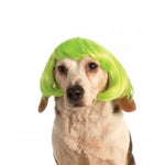 Neon Bob Wig Pet Lime Green Wig-Costumes-Rubies-M-L-PetPhenom
