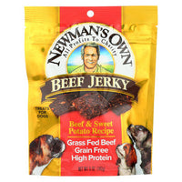 Newman's Own Organics Beef Jerky Treats For Dogs - Beef and Sweet Potato - Case of 12 - 5 oz.-Dog-Newman's Own Organics-PetPhenom