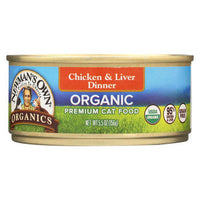 Newman's Own Organics Cat Food - Chicken and Liver - Case of 24 - 5.5 oz.-Cat-Newman's Own Organics-PetPhenom