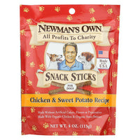 Newman's Own Organics Snacks Sticks - Chicken and Potato - Case of 12 - 4 oz.-Dog-Newman's Own Organics-PetPhenom