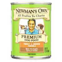 Newman's Own Organics Turkey and Chicken - Organic - Case of 12 - 12.7 oz.-Dog-Newman's Own Organics-PetPhenom