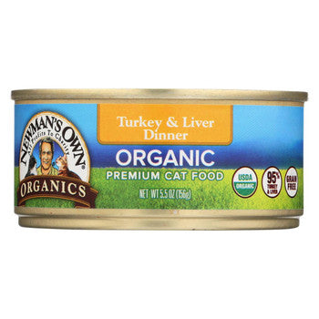 Newman's Own Organics Turkey and Liver Grain Free Dinner - Organic - Case of 24 - 5.5 oz.-Dog-Newman's Own Organics-PetPhenom