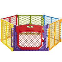 North States Superyard Colorplay Ultimate Freestanding 6 Panel Playpen Multi-Color 30" x 26"-Dog-North States-PetPhenom