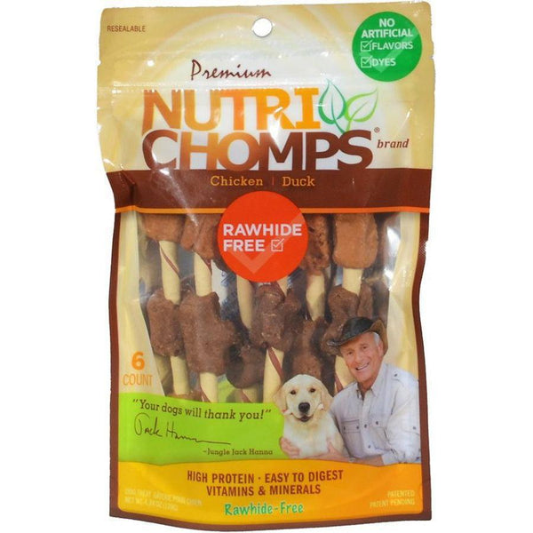 Nutri Chomps Chicken and Duck Kabobs Dog Treat, 6 count-Dog-Nutri Chomps-PetPhenom