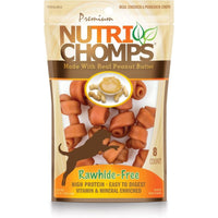 Nutri Chomps Rawhide Free Real Chicken and Porkskin Mini Dog Chews with Real Peanut Butter-Dog-Scott Pet-PetPhenom