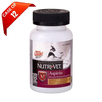 Nutri-Vet Aspirin for Large Dogs 300mg - 75ct-Dog-Nutri-Vet-PetPhenom