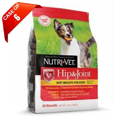 Nutri-Vet GRAIN FREE Hip & Joint Soft Biscuits for Dogs - 250 mg GS, 250 MSM, 60 mg CS-Dog-Nutri-Vet-PetPhenom