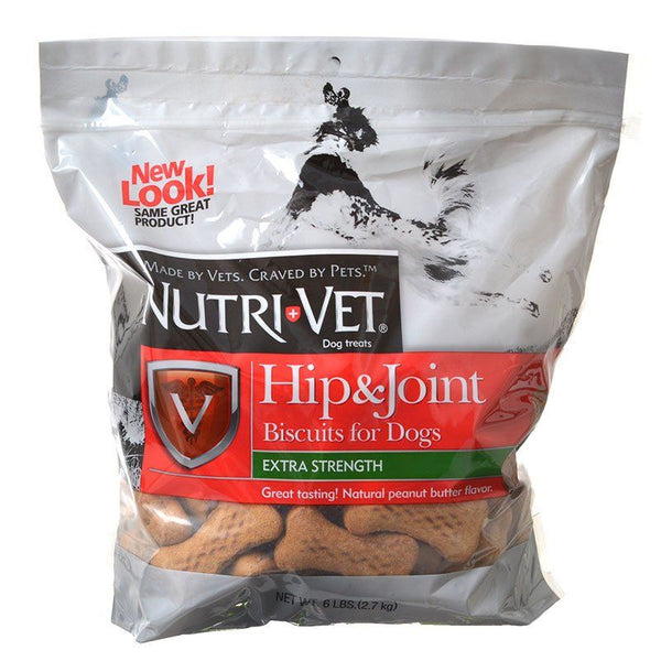 Nutri-Vet Hip & Joint Biscuits for Dogs - Extra Strength, 6 lbs-Dog-Nutri-Vet-PetPhenom