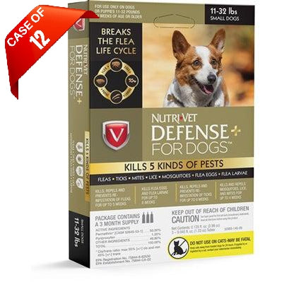 Nutri-Vet Nutri-Vet K9 Defense PLUS for Dogs Flea & Tick and More -Small (11lb-32lb)-Dog-Nutri-Vet-PetPhenom