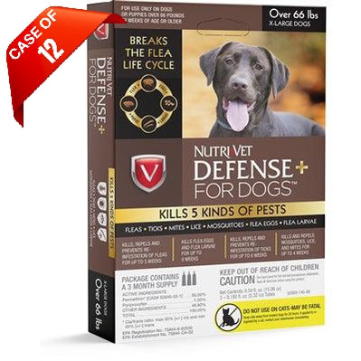 Nutri-Vet Nutri-Vet K9 Defense PLUS for Dogs Flea & Tick and More -XLarge (66lb+)-Dog-Nutri-Vet-PetPhenom