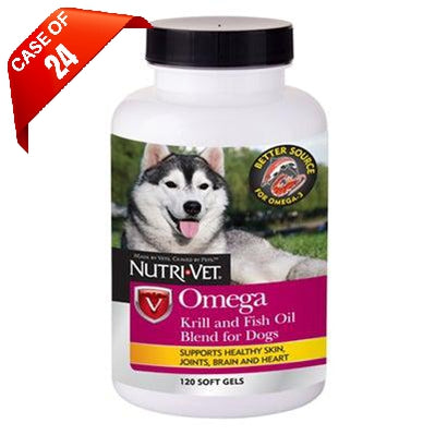 Nutri-Vet Nutri-Vet Omega Krill and Fish Blend Soft Gels 120ct-Dog-Nutri-Vet-PetPhenom