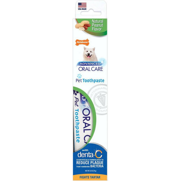 Nylabone Advanced Oral Care Natural Toothpaste - Peanut Flavor, 2.5 oz-Dog-Nylabone-PetPhenom