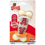 Nylabone Dura Chew White & Red Dog Bone - Bacon Flavor, Wolf - 5.5" Long-Dog-Nylabone-PetPhenom