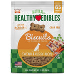 Nylabone Healthy Edibles All Natural Grain Free Limited Ingredient Chicken and Veggie Biscuits, 65 count-Dog-Nylabone-PetPhenom