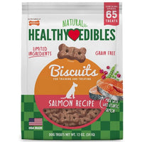 Nylabone Healthy Edibles All Natural Grain Free Limited Ingredient Salmon Buscuits, 65 count-Dog-Nylabone-PetPhenom