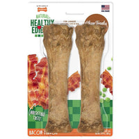 Nylabone Healthy Edibles All-Natural Long Lasting Bacon Chew Treat Souper, 2 count-Dog-Nylabone-PetPhenom