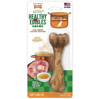 Nylabone Healthy Edibles Broth Bone Ham Flavor Large, 1 count-Dog-Nylabone-PetPhenom