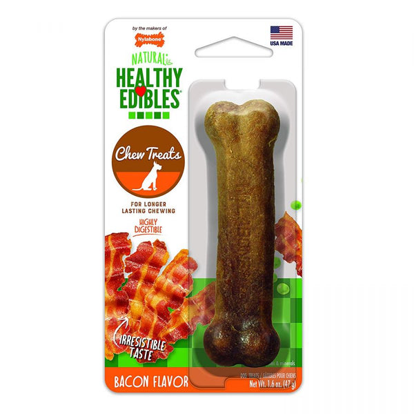 Nylabone Healthy Edibles Wholesome Dog Chews - Bacon Flavor, Regular (1 Pack)-Dog-Nylabone-PetPhenom