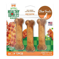 Nylabone Healthy Edibles Wholesome Dog Chews - Bacon Flavor, Regular (3 Pack)-Dog-Nylabone-PetPhenom