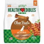 Nylabone Healthy Edibles Wholesome Dog Chews - Bacon Flavor, Wolf (12 Pack)-Dog-Nylabone-PetPhenom