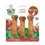 Nylabone Healthy Edibles Wholesome Dog Chews - Roast Beef Flavor, Regular (3 Pack)-Dog-Nylabone-PetPhenom