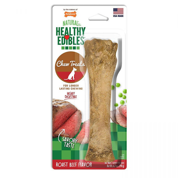 Nylabone Healthy Edibles Wholesome Dog Chews - Roast Beef Flavor, Souper (1 Pack)-Dog-Nylabone-PetPhenom