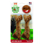 Nylabone Natural Healthy Edibles Wild Bison Chew Treats, Medium - 2 Pack-Dog-Nylabone-PetPhenom