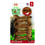 Nylabone Natural Healthy Edibles Wild Bison Chew Treats, Small - 8 Pack-Dog-Nylabone-PetPhenom