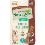 Nylabone Natural Nutri Dent Filet Mignon Dental Chews - Limited Ingredients, Mini - 32 Count-Dog-Nylabone-PetPhenom
