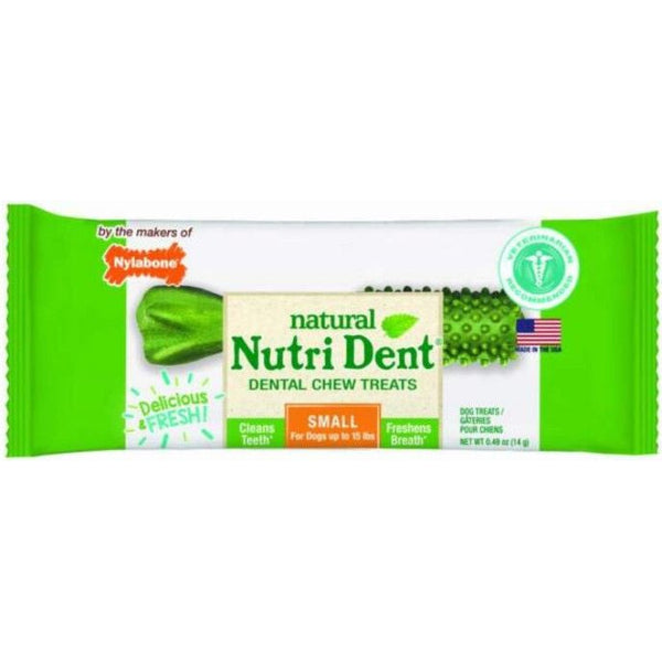 Nylabone Natural Nutri Dent Fresh Breath Limited Ingredients Small Dog Chews, 1 count-Dog-Nylabone-PetPhenom