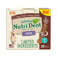 Nylabone Nutri Dent Limited Ingredient Dental Chews Filet Mignon Large 20 count-Dog-Nylabone-PetPhenom