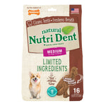 Nylabone Nutri Dent Limited Ingredient Dental Chews Filet Mignon T-Rex Medium 16 count-Dog-Nylabone-PetPhenom